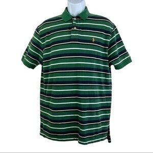 Polo Ralph Lauren Men T-shirt Striped Green Sz L
